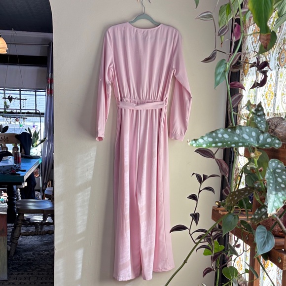 Amazon Pink Long-Sleeve Jumpsuit - Picture 2 of 4